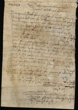 Image of the Inventory of Thomas Creake of Newcastle upon Tyne, yeoman. Ref: DPRI/1/1570/C5/2-3